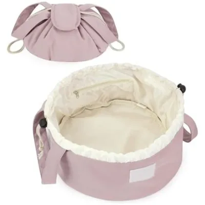 New large capacity portable drawstring cosmetic bag storage bag travel toiletry bag fashion makeup storage bag pink