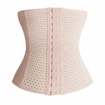 Columbian Girdle Three-Breasted Abdominal Trainer Belt Waist Trainer Underbust Latex Corsets Cincher Hourglass Body Shaper