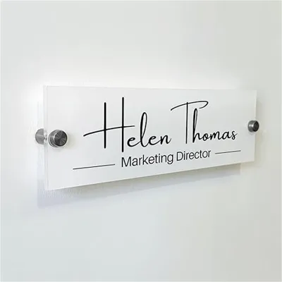 Acrylic Door Name Plate Office Gifts Executive Sign Wall Plate Graduation Personalized Sign Wall Sign Name Plate