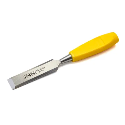 Heavy Duty Wood Chisel Set, 65Mn Steel Blade Heat Treated, Sharp & Durable, Impact-Resistant ABS Handle, for Carpentry & DIY
