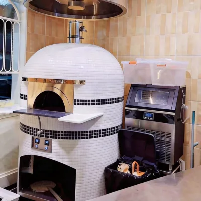 Large Italian Kiln Pizza Oven Commercial Gas Electric 500 Degrees Digital Control Customizable Size Bakery Equipment
