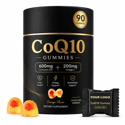 Wholesale Sugar Free CoQ10 Chewable Gummies Cardiovascular Health Vitamin Gummy Supplement