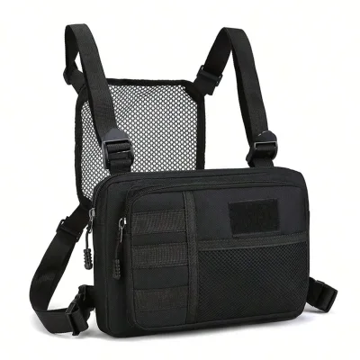 Tactical Vest Bag Streetwear Hiphop Pack Men's Chest Rig Multifunctional Bag