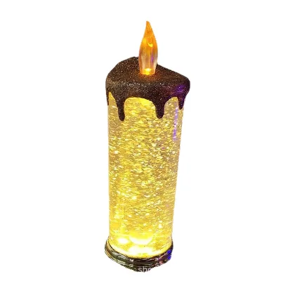 New European Decorative Crafts Night Lights Golden Candle Dream Crystal Bed Lamp
