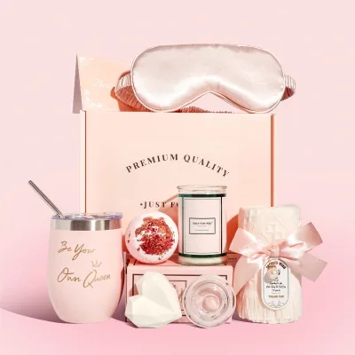 Women Mothers Birth Valentines Day Beauty & Wedding Gift Custom Logo Scented Candle & Holiday Relaxation SPA Gift Box