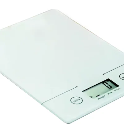 Ultra-Thin Stalinite Top Plug Powered Kitchen Scale Touch-Sensitive Digital Food Scale 5kg/1g