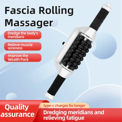 Wireless 360 Rotating Roller Handheld Anti-Cellulite Massager with Firming Feature for Face Body Feet & Hands Slimming