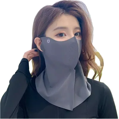 Summer Face Cover Outdoor Activities Cooling Golf Ear Loops UV Protection Sunscreen Mask