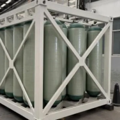 25MPa High Pressure Transport Equipment Skid Mounted CNG Tube Bundle Container