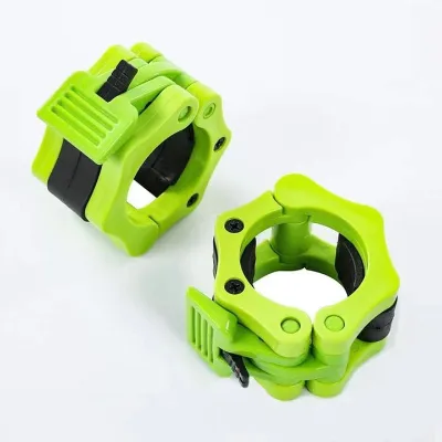 50mm Windproof Plastic & Rubber Weightlifting Lock Barbell Collar for Commercial Use