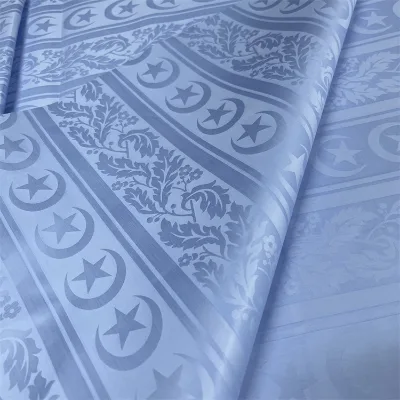 Textiles Manufacture 100% Cotton Boubou African Bazin Riche Men Shirt or Women Dress Fabric Shining Fabrics