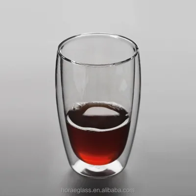 Double Wall Insulated Glass Office Use with Customized logo 250ML/350ML/450ML