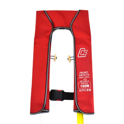 BIGBEAR CW-CQY22 150N Automatic Inflatable Life Jacket ISO9001 Certified Adult High Visibility Life Vest for Boating Fishing
