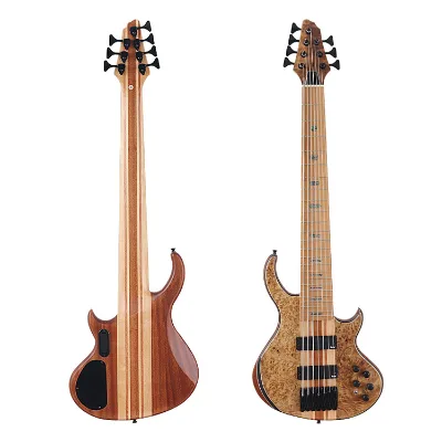 Wholesale High quality professional active pickup guitar bass 43-inch with integrated neck and body design 7-string bass guitar