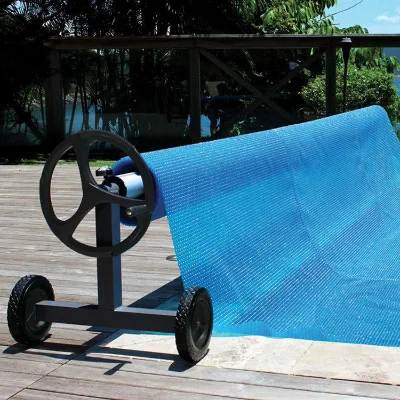 BN Swimming Pool Solar Cover Roller With Wheel Pool Cover Roller Reel for Dia. 3.25'' Tube