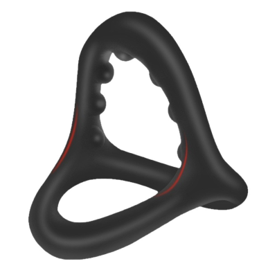 Silicone Penis Ring 3 in 1 Triangular Cock Ring with Massage Bead Ultra Soft Stretchy Cock Rings Sex Toy for Erection Enhancing
