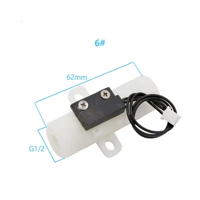 SEA 1/2'' Male Thread Plastic Water Flow Switch DC110V 10W Magnetic Type Switch Flow Counter 1.5L