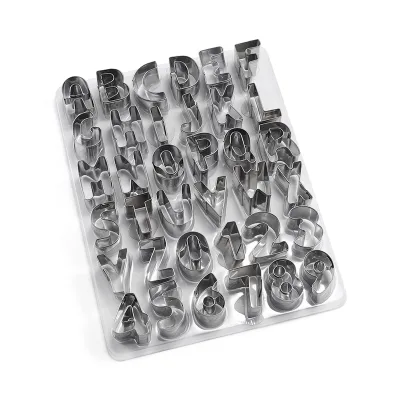 Food Grade Stainless Steel 26 Alphabet ABC Shape Cookie Cutters Letters Set