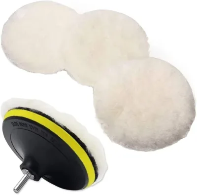 CARCATICZ 6 Inch Wool Polishing Buffing Waxing Bonnets Car Sponge Buffer Polishing Wheel Pads Waxing Wheel