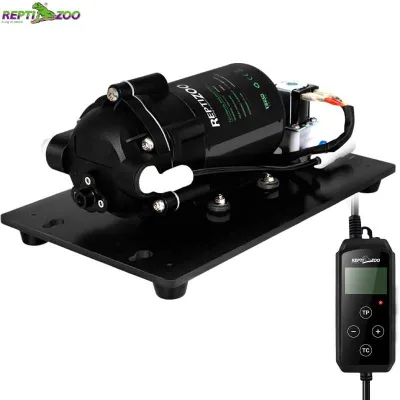 REPTIZOO High Pressure Custom Logo Low Noise Self-Priming Pump Timing Misting System Kit Timer Remote Control for Reptiles