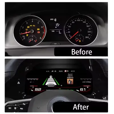 LCD Speedometer Car Instrument Cluster for CC Golf 7 GTI MK7 Passat B8 Digital Dashboard Panel
