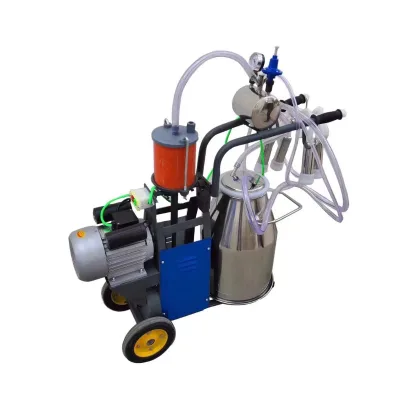 Best Seller Piston Pump Single Barrel Double Handle Milking Machine for Farming Equipment
