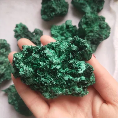 Natural Crystal Raw Malachite Cluster Rough Malachite Stone