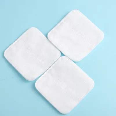 100 Pcs Customized Packages square Shape Pure Cotton Pads Face Cleaning Accessories Disposable Remover Cotton Pads