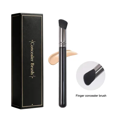 Wholesale Premium Single-thumb U-shaped Concealer Brush Made of Vegan Hair Providing a Dense and Easy-to-use Coverage Effect
