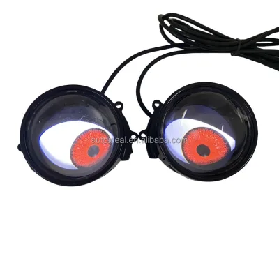 Dynamic Devil Eyes LED Headlights 12V-36V Car Light Retrofit with Remote Control Lens Eyes Light