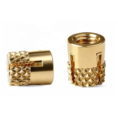 Slotted Expansion Brass Insert with Inner Plate Pre-embedded Acrylic Quick-installation Threaded Insert High-strength Screws