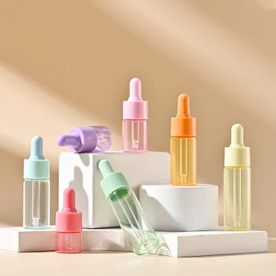 Amber Oil Dropper Bottle Luxury Glass Empty Cuticle Oil Aromatherapy Reagent Eye Drop Pipettes Bottle Refillable Travel Tools