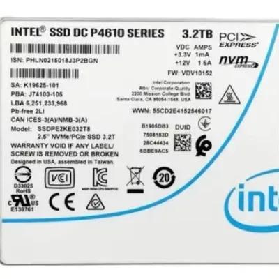 Brand New Used Boxed Hard for Intel P4610 1.6TB 3.2TB U.2 Enterprise 2.5-inch High-endurance Solid State Drive