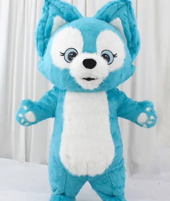 Clearance Sale Cute Fluffy  Fox Mascot Costume Adults Soft Cartoon Animal Outfit for Party Event Cosplay