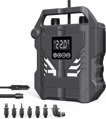 22psi Electric Air Pumpr Pump Intelligent Dual Stage Inflation & Auto-Off Feature, Pump for Inflatable Stand up Paddle Boards