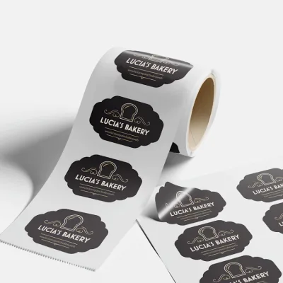 Custom Printed Paper Logo Sticker Cosmetics Label Packing Labels Food Stickers