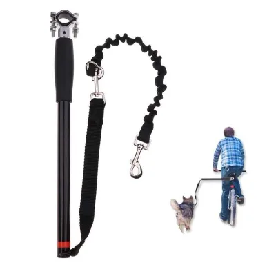 Outdoor Nylon Bicycle Dog Walker Cycling Leash Bike-Mounted Dog Walking Device