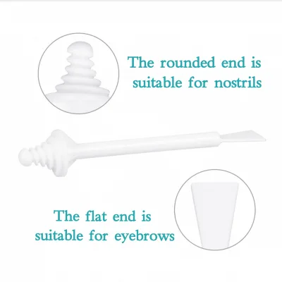 Professional Spa Salon Nose Hair Removal Spatula 2 in 1 Double Heads Disposal Eyebrow Nose Hair Stick for Applicator
