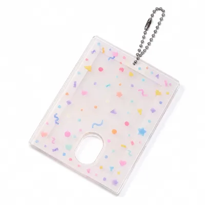 Custom Transparent Acrylic Photo Frame with Anime Insert Frame and Custom Pendant, Suitable for Promotional and Business Gifts.