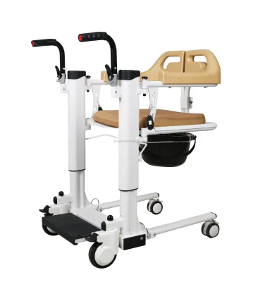 Low Price Multifunctional Electric Disabled Patient Lift Transfer Chair With Wheels Shower Chair