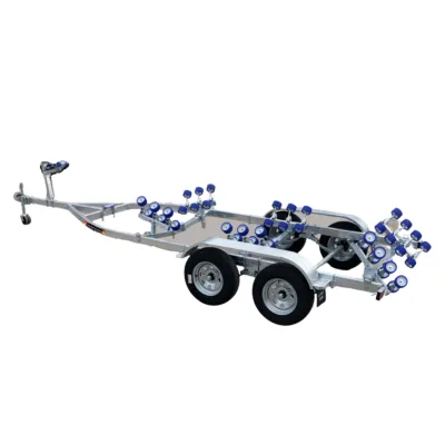Hyroad Hot Dip Galvanized 9100mm Load Capacity 2400kg 2Axle Customizable Speedboat Yacht Trailer Frame Rescue Assault Vehicle