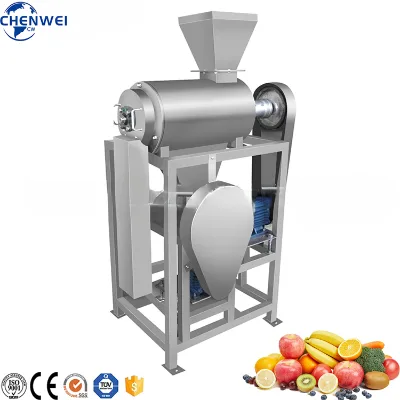 Hot Sales Stainless Steel Spiral Juicer Automatic Pear Juice Processing Line Pineapple Juice Extractor
