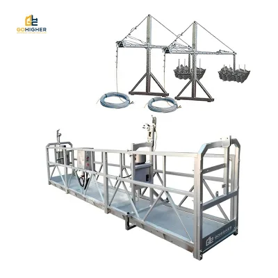 zlp630 galvanize high rise suspended work gondola zlp 630 window cleaning cradle reinigung gondel