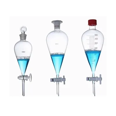 250ml Borosilicate 3.3 Glass 24/29 Joint Pear Shape Separatory Funnel for Laboratory