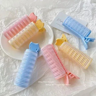 Air-style Fringe Curling Roller Plastic Cold No-heat High Crown Styling Clip for Voluminous Hair Home Use