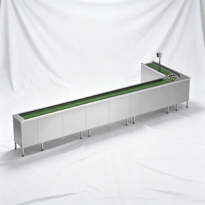 Automatic Tableware Recovery Conveyor System SUS304 Stainless Steel Dish Return Belt with PU Belt for Restaurant Canteen