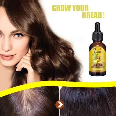 Natural Hair Growth Essential Ginger Oil Effect Repair Scalp Damaged Hair Care for Thick Hair Fast Growth