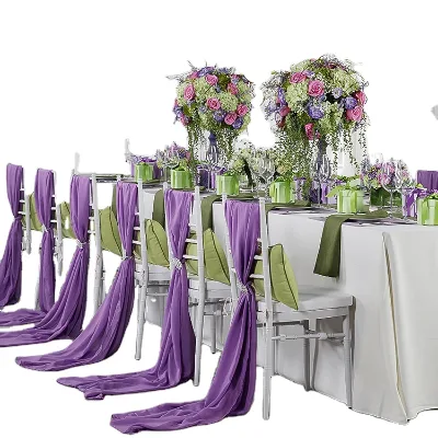 Restaurant Dinning Table Cover and Spandex Chair Sash With Buckle