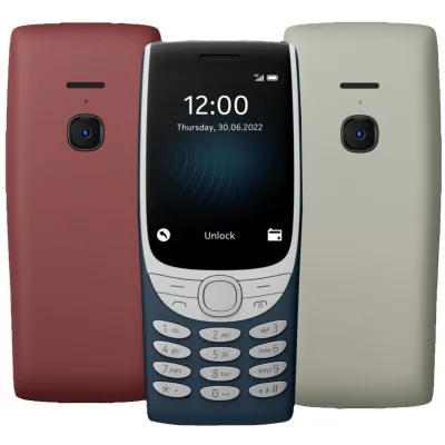 4G 8210 Bar Phone Smart Flip Mobile Loud Volume Big Button Long Standby Battery Dual SIM 4G Smartphone Europe America Africa