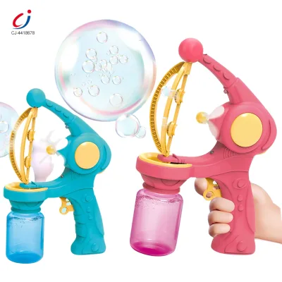 Chengji Bubble Maker Auto Blowing Bubbles Machine Toy Kids Summer Outdoor Handheld Electric Cheap Bubble Gun